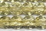 CCU1050 15 inches 8mm faceted cube citrine beads