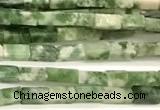 CCU1086 15 inches 2*4mm cuboid jade beads