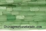 CCU1087 15 inches 2*4mm cuboid green aventurine jade beads