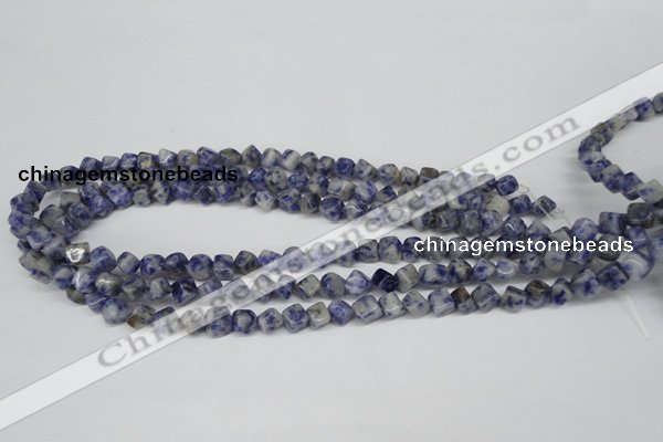 CCU109 15.5 inches 6*6mm cube sodalite gemstone beads wholesale