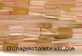 CCU1095 15 inches 2*4mm cuboid cherry quartz beads