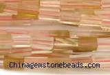 CCU1095 15 inches 2*4mm cuboid cherry quartz beads