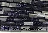 CCU1112 15 inches 2*4mm cuboid blue goldstone beads