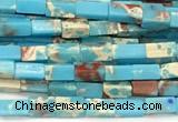 CCU1118 15 inches 2*4mm cuboid imitation sea sediment jasper beads