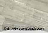 CCU1131 15 inches 4*13mm cuboid white crystal beads