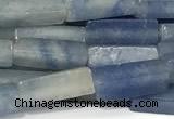 CCU1134 15 inches 4*13mm cuboid blue aventurine jade beads