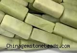 CCU1136 15 inches 4*13mm cuboid olive jade beads