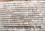 CCU1600 15 inches 2.5mm faceted cube white crystal beads