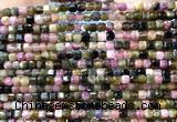 CCU1642 15 inches 2.5mm faceted cube tourmaline gemstone beads