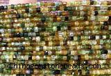 CCU1644 15 inches 2.5mm faceted cube yellow & green tourmaline beads