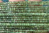 CCU1652 15 inches 2.5mm faceted cube green apatite beads