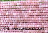 CCU1670 15 inches 2.5mm faceted cube Chinese pink opal beads