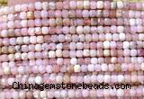 CCU1671 15 inches 2.5mm faceted cube natural pink opal beads