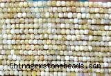 CCU1672 15 inches 2.5mm faceted cube yellow opal beads wholesale