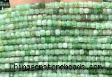 CCU1684 15 inches 2.5mm faceted cube emerald gemstone beads