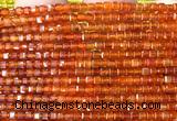 CCU1699 15 inches 2.5mm faceted cube red agate beads