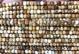 CCU1706 15 inches 2.5mm faceted cube picture jasper beads