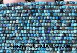 CCU1713 15 inches 2.5mm faceted cube azurite gemstone beads