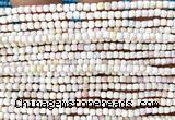 CCU1718 15 inches 2.5mm faceted cube pink queen conch shell beads