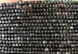 CCU1726 15 inches 2.5mm faceted cube rainbow obsidian beads