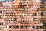 CCU1811 15 inches 4mm faceted cube mixed quartz beads