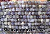 CCU1864 15 inches 4mm faceted cube tanzanite gemstone beads