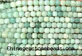 CCU1881 15 inches 4mm faceted cube amazonite beads wholesale