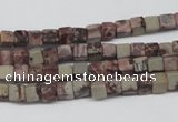 CCU24 15.5 inches 5*5mm cube red artistic jasper beads wholesale