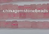 CCU300 15.5 inches 4*4mm cube rose quartz beads wholesale