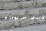 CCU302 15.5 inches 4*4mm cube white howlite beads wholesale