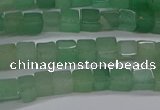 CCU307 15.5 inches 4*4mm cube green aventurine beads wholesale