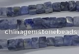 CCU314 15.5 inches 4*4mm cube sodalite beads wholesale