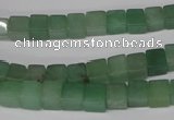 CCU44 15.5 inches 6*6mm cube green aventurine beads wholesale