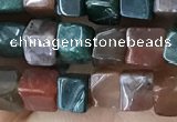 CCU459 15.5 inches 4*4mm cube Indian agate beads wholesale