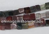 CCU46 15.5 inches 6*6mm cube Indian agate beads wholesale