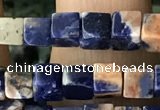 CCU463 15.5 inches 4*4mm cube sodalite gemstone beads wholesale