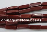 CCU502 15.5 inches 4*13mm cuboid red jasper beads wholesale