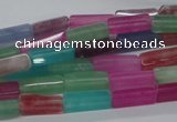 CCU515 15.5 inches 4*13mm cuboid mixed quartz beads wholesale