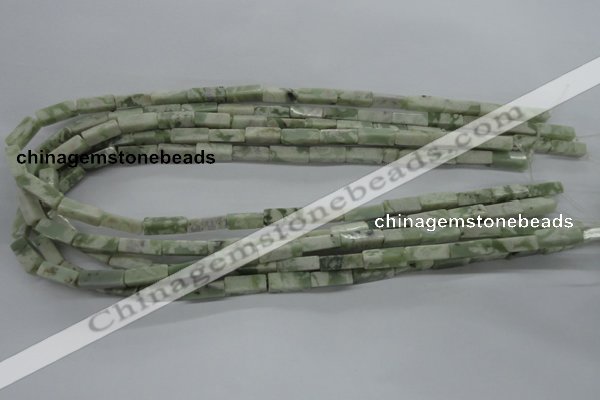 CCU519 15.5 inches 4*13mm cuboid peace stone beads wholesale