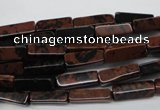 CCU523 15.5 inches 4*13mm cuboid mahogany obsidian beads wholesale