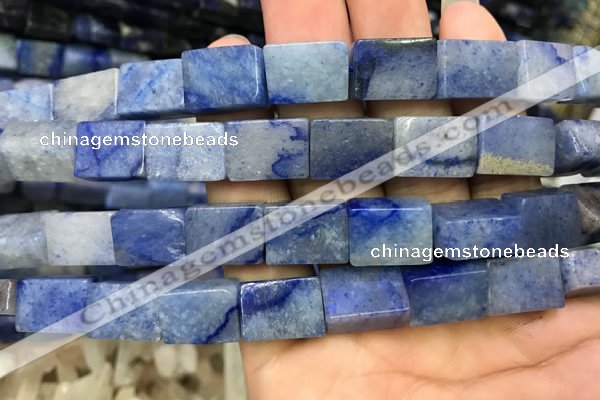 CCU650 15.5 inches 10*14mm - 11*15mm cuboid blue aventurine beads