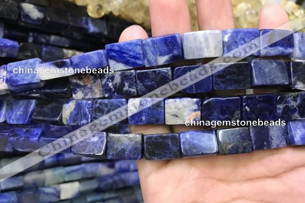 CCU651 15.5 inches 10*14mm - 11*15mm cuboid sodalite beads