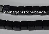 CCU66 15.5 inches 8*8mm cube blue goldstone beads wholesale