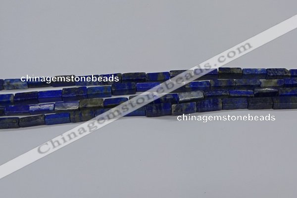 CCU721 15.5 inches 4*13mm cuboid lapis lazuli beads wholesale