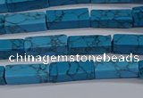 CCU725 15.5 inches 4*13mm cuboid imitation turquoise beads wholesale