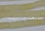 CCU730 15.5 inches 4*13mm cuboid yellow jade beads wholesale