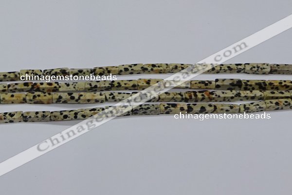 CCU739 15.5 inches 4*13mm cuboid dalmatian jasper beads wholesale