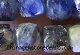 CCU819 15 inches 6mm faceted cube kyanite beads