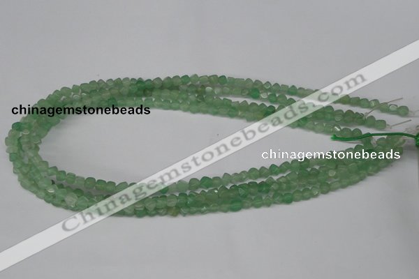 CCU91 15.5 inches 4*4mm cube green aventurine beads wholesale