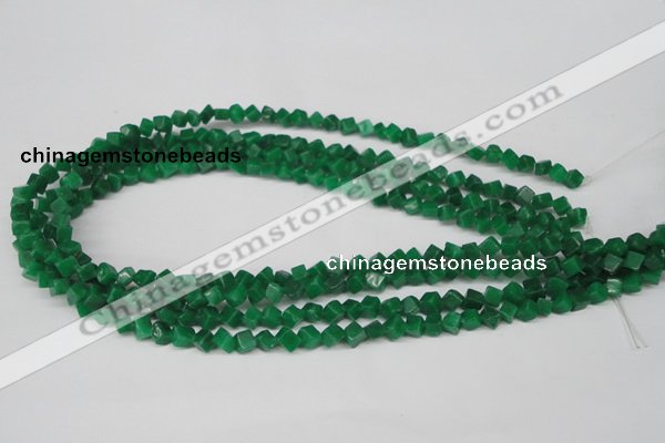 CCU92 15.5 inches 4*4mm cube dyed white jade beads wholesale